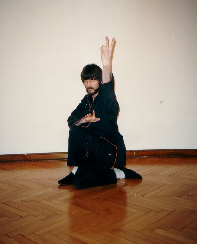 die weiße Schlange windet sich. ein Bild aus dem ersten Teil der langen Form des Ch'an Shaolim-Si Tao