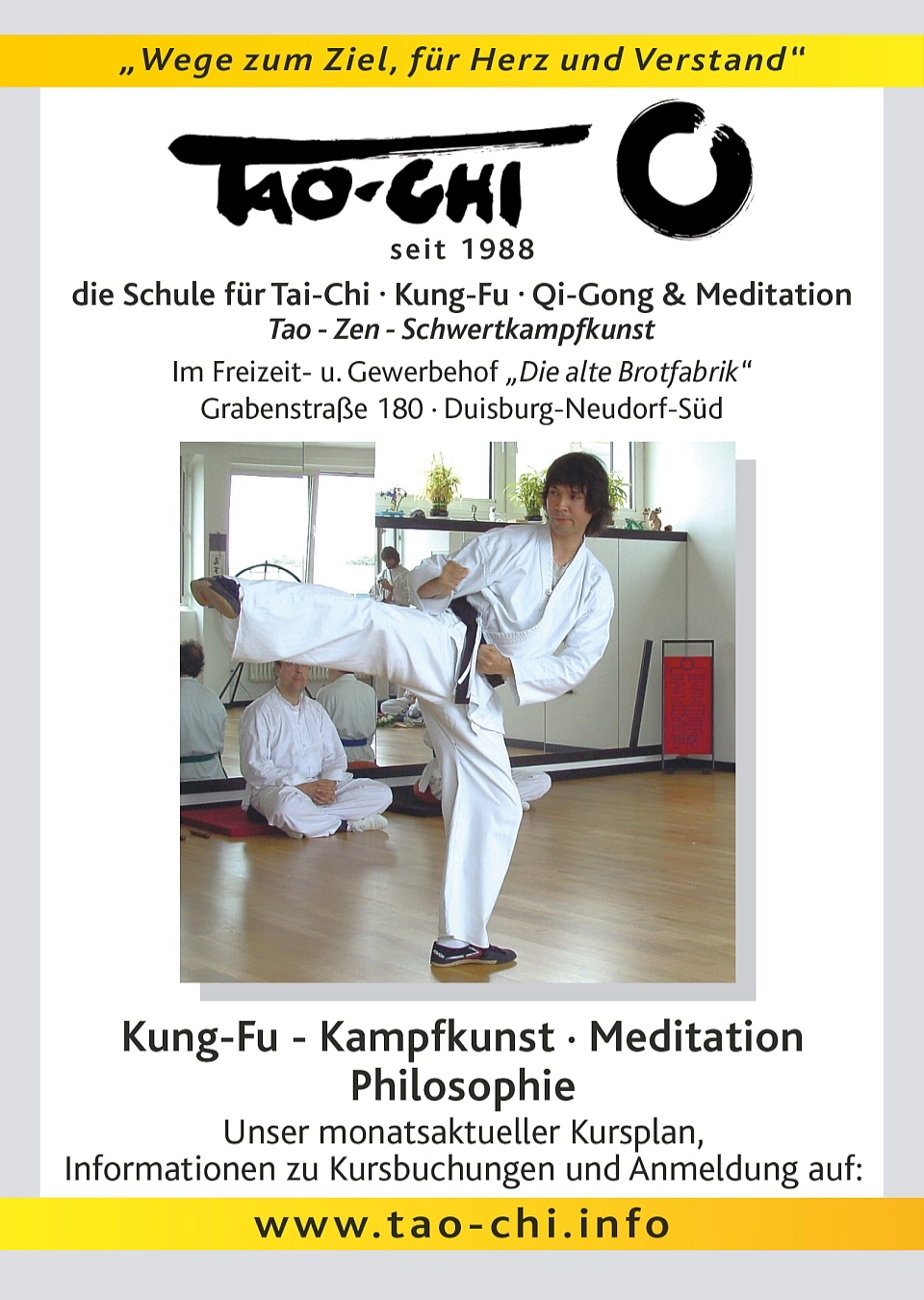 Shaolin Kung-Fu im Dojo des Tao-Chi Duisburg